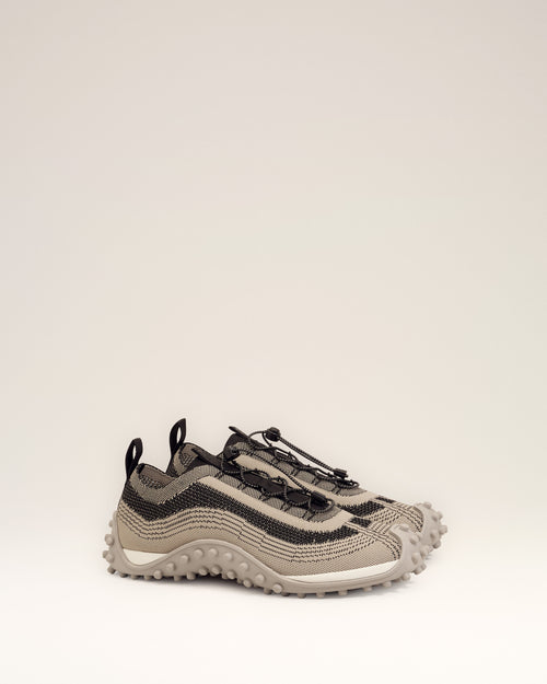 Beige Knit Mirage Sneakers - 3 - Ami Paris