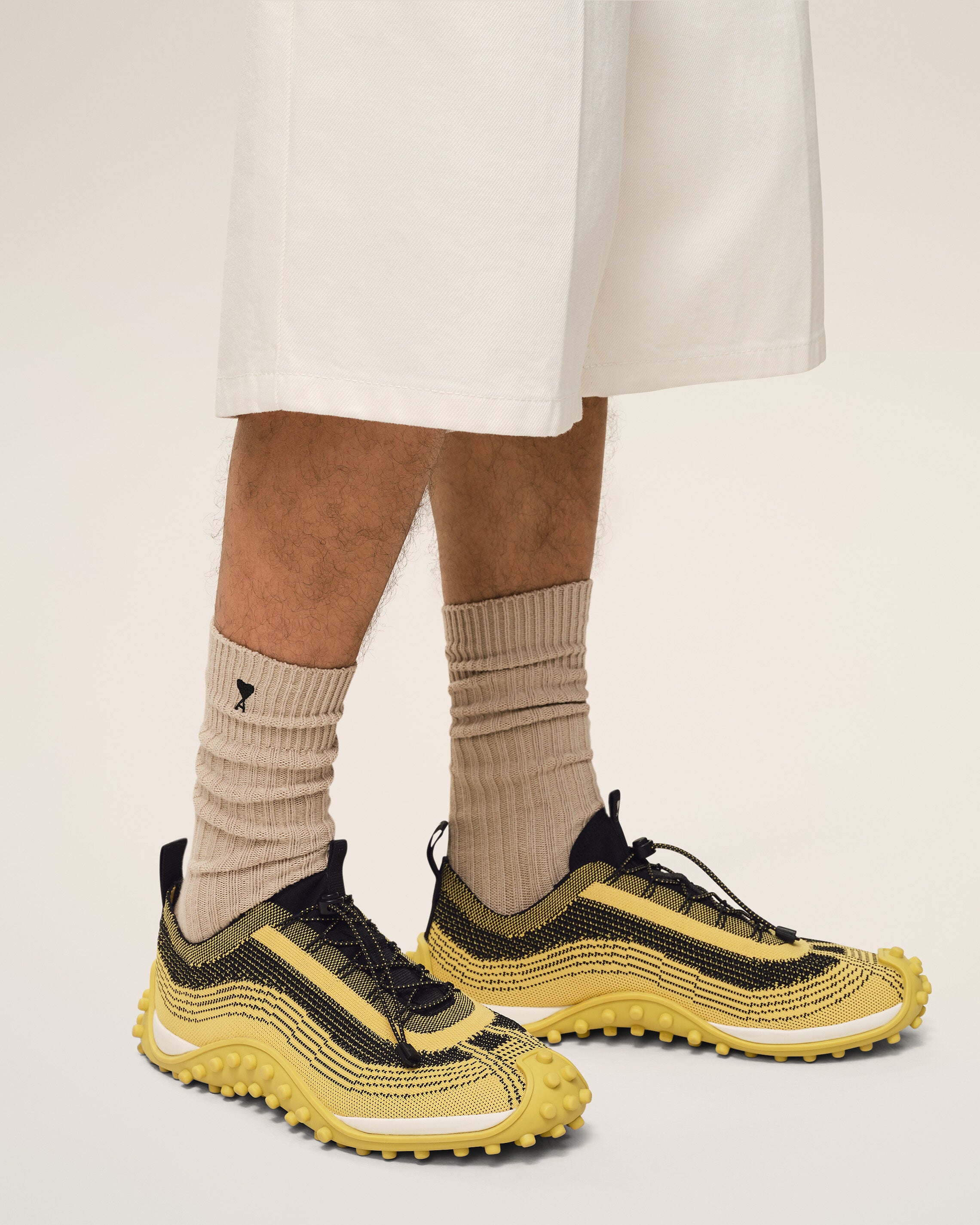Yellow Knit Mirage Sneakers - 2