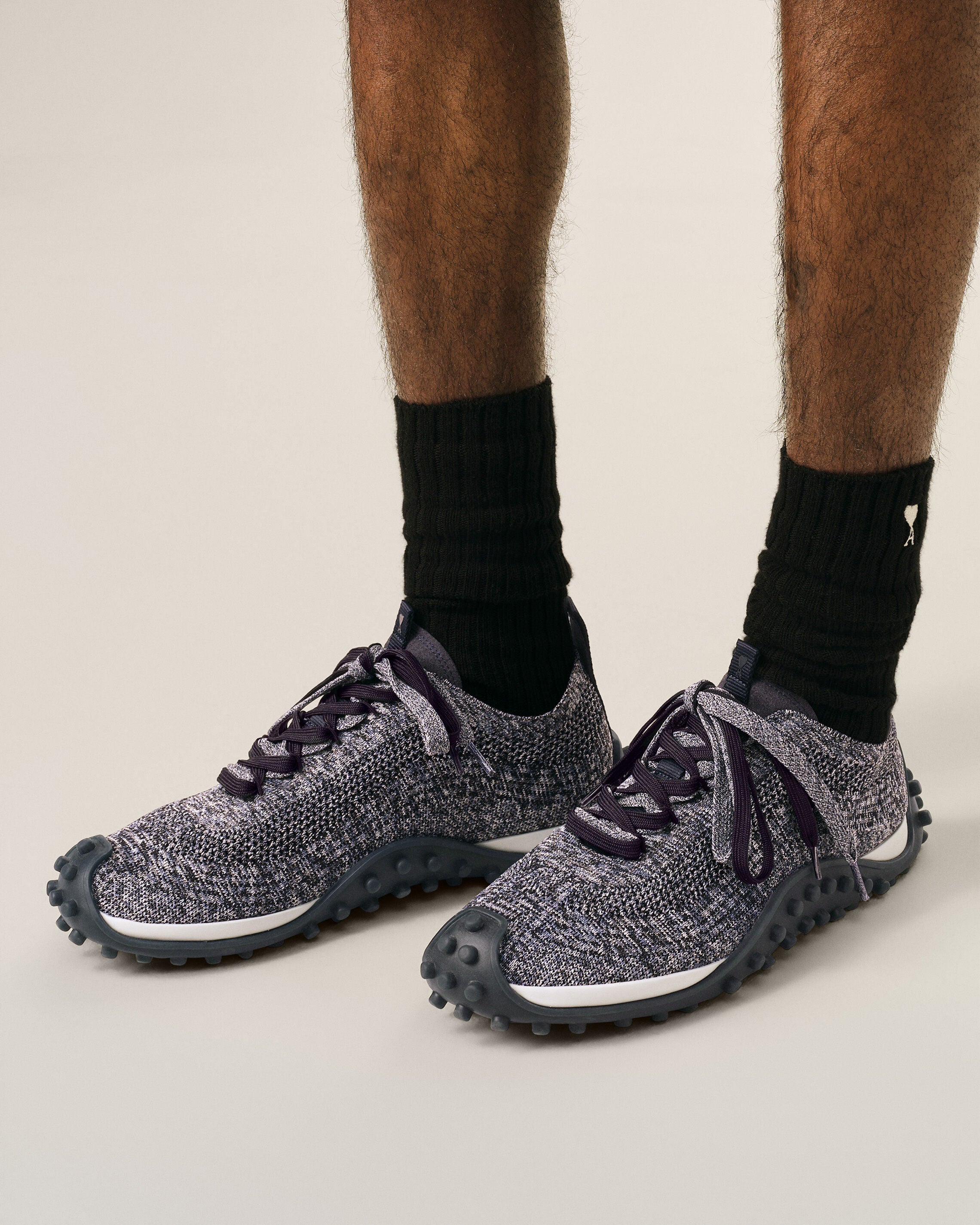 Grey knit Mirage sneakers - 2