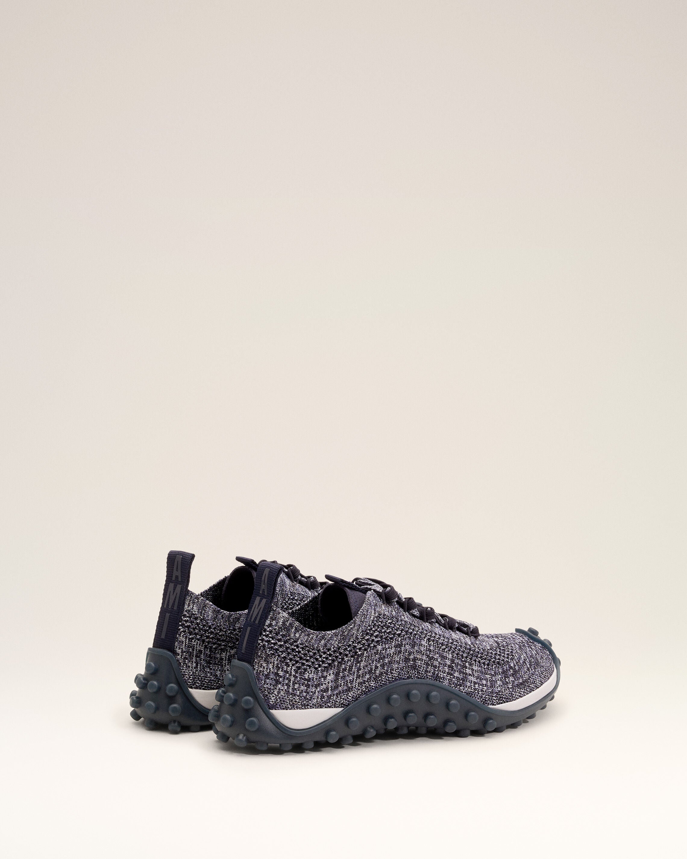 Grey knit Mirage sneakers - 4