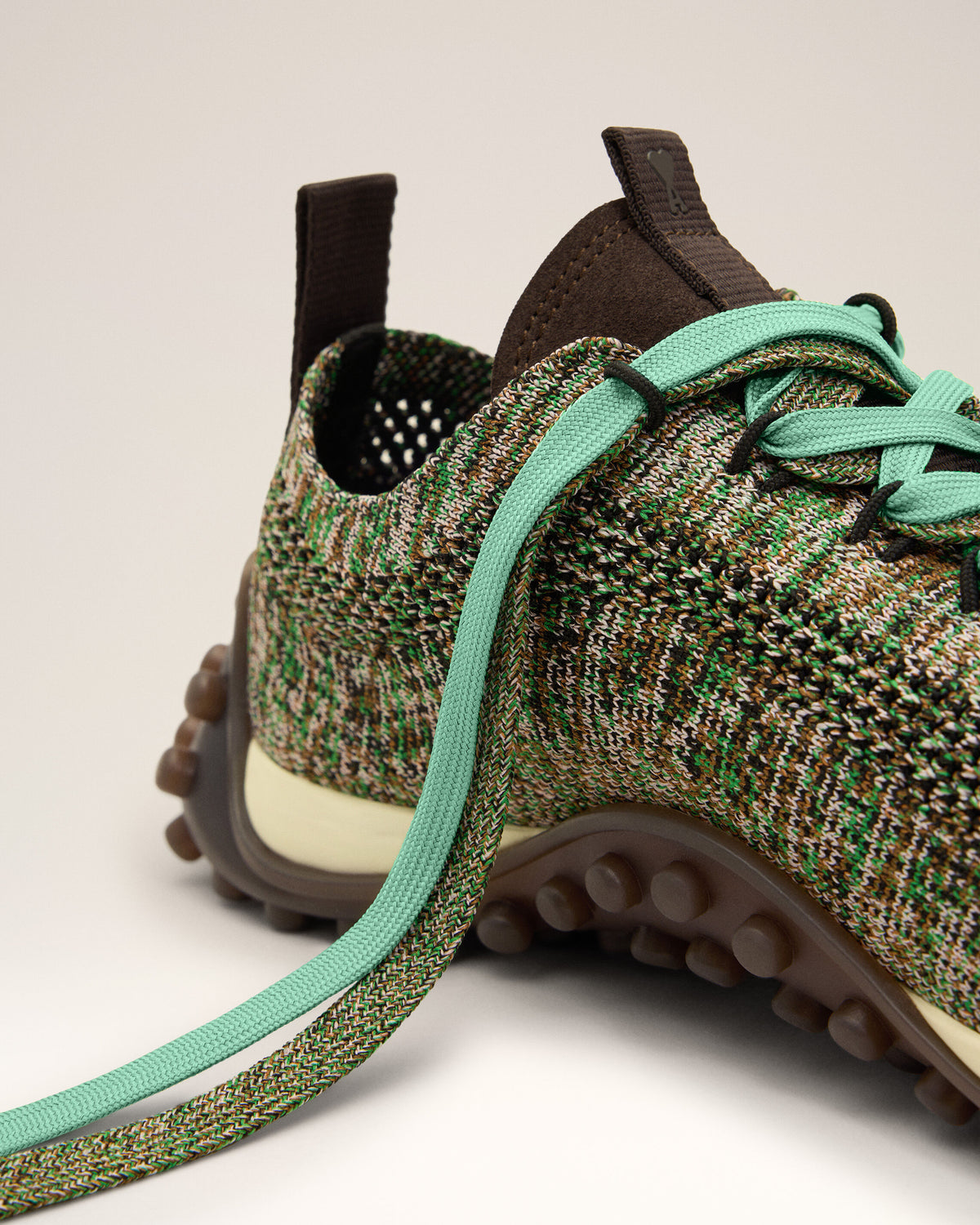 Green knit Mirage sneakers - 5