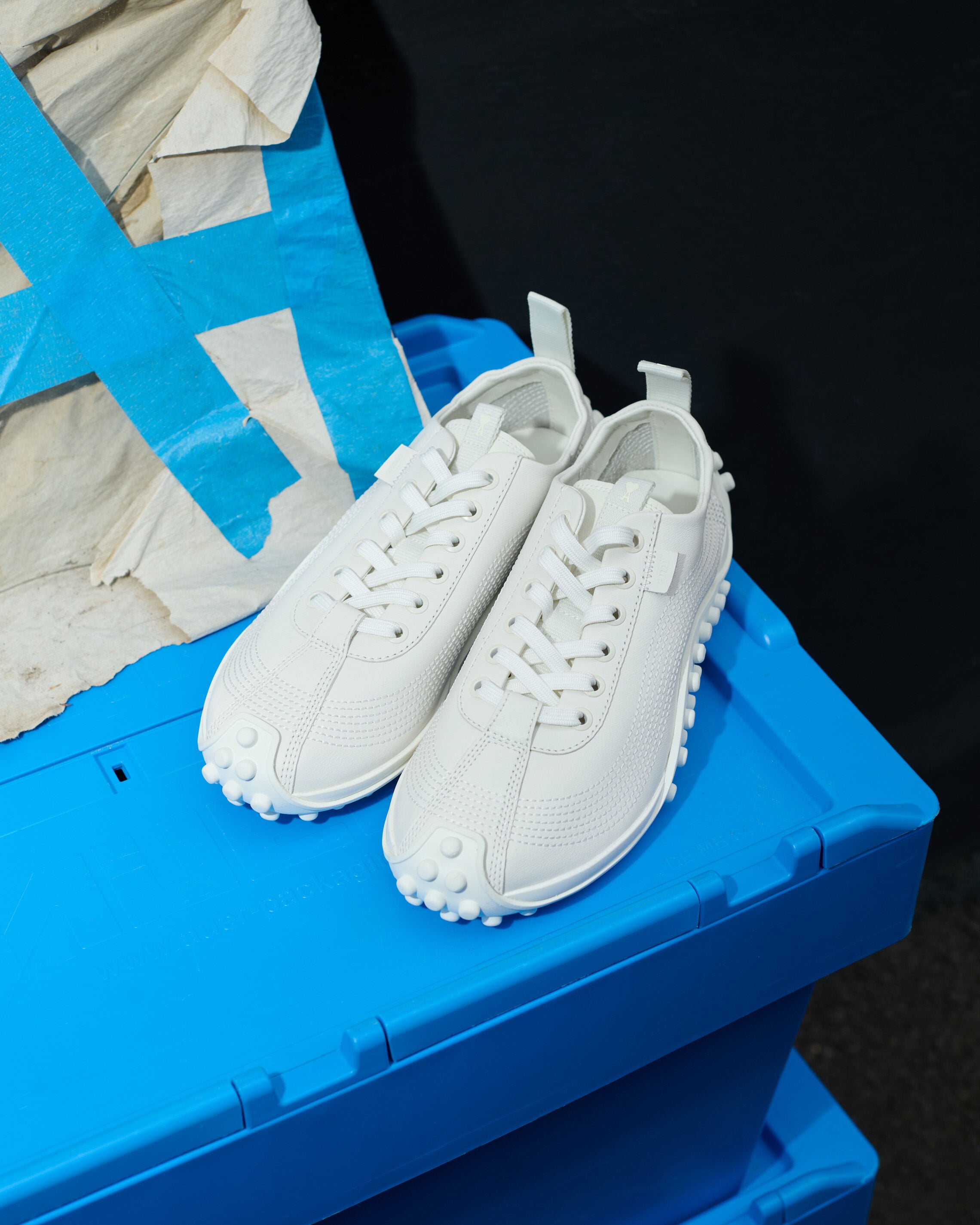 White cow leather Mirage sneakers - 12