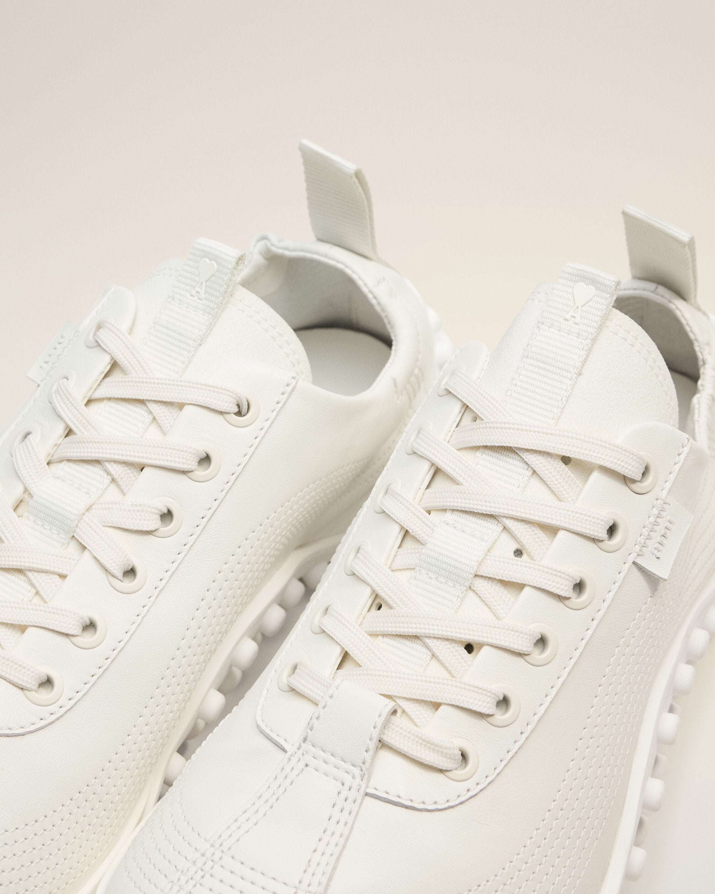 White cow leather Mirage sneakers - 5
