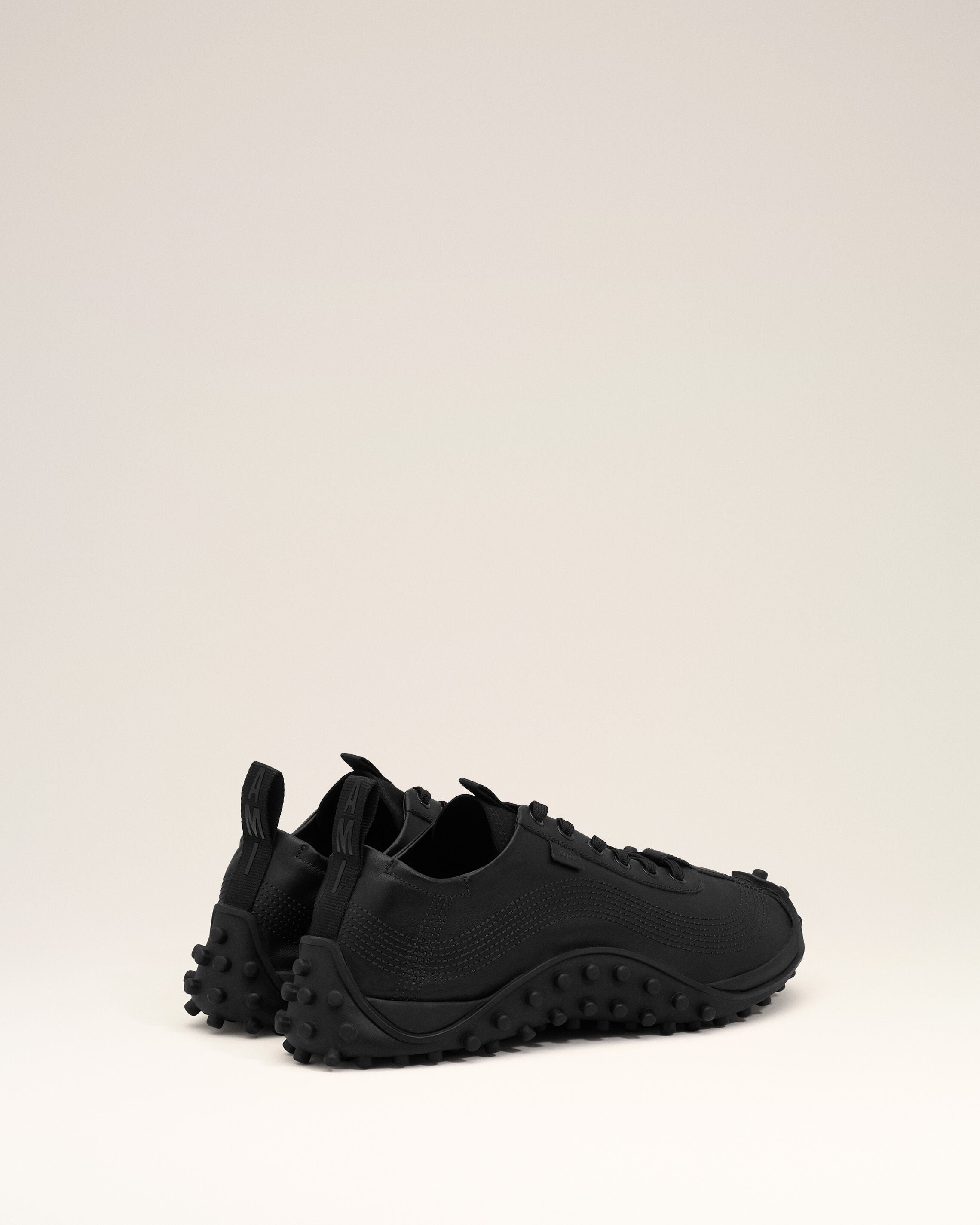 Black Cow Leather Mirage Sneakers - 9