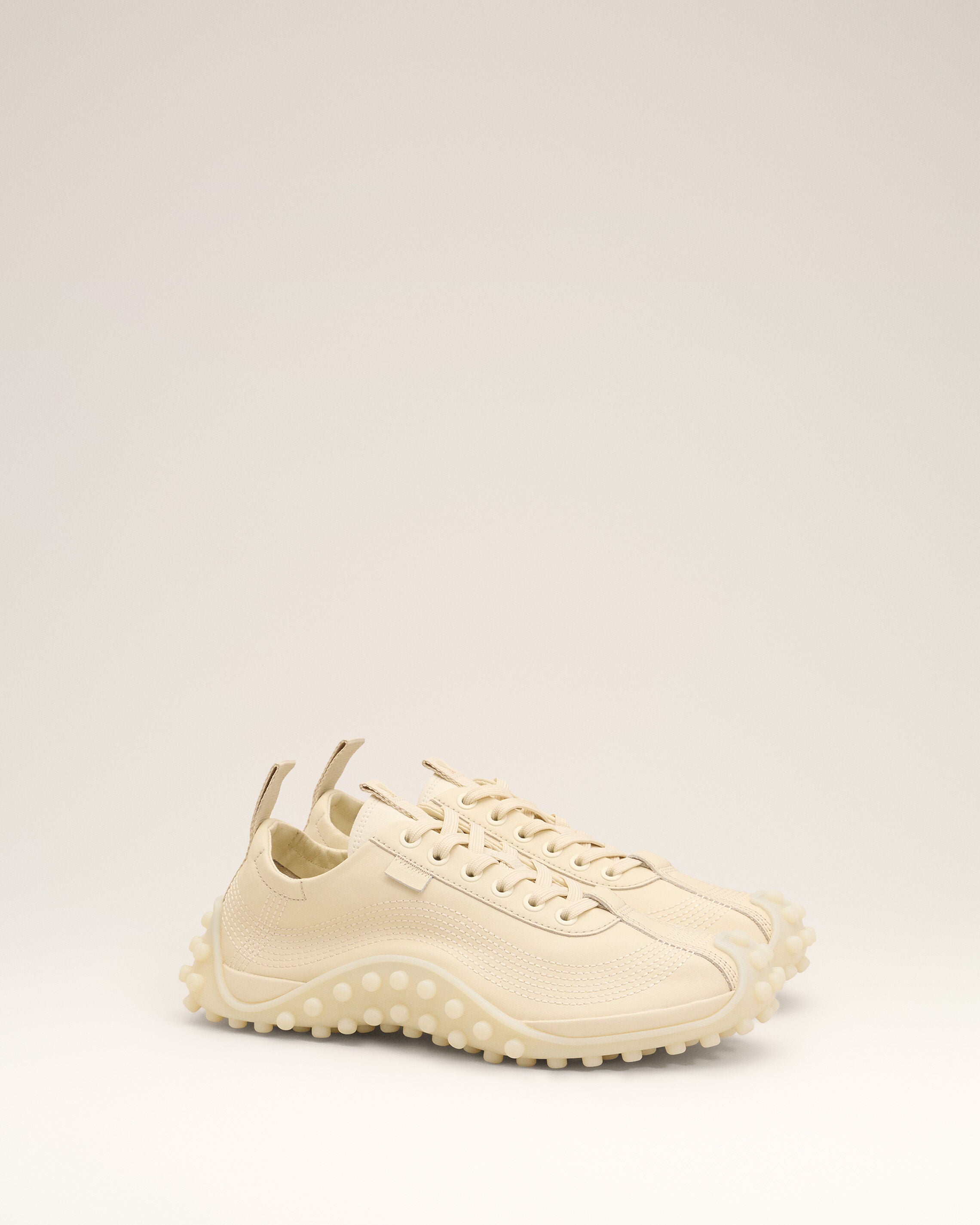White cow leather Mirage sneakers - 3