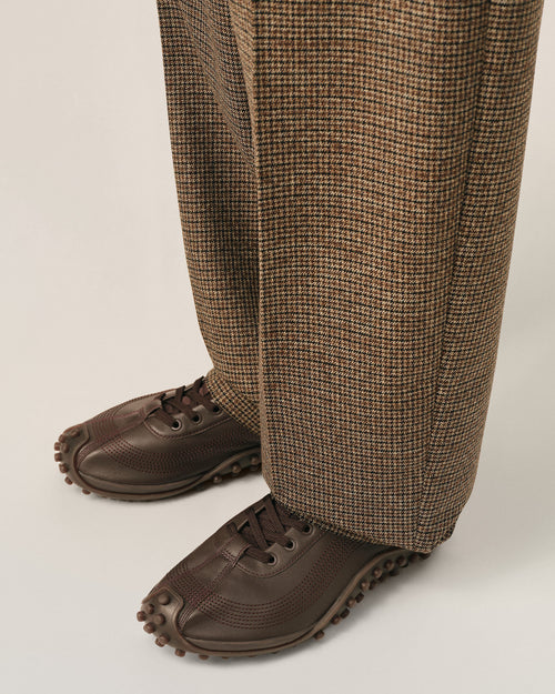 Sneakers Mirage in pelle di vitello marrone - Uomo - 2 - AMI Paris - Ami Paris