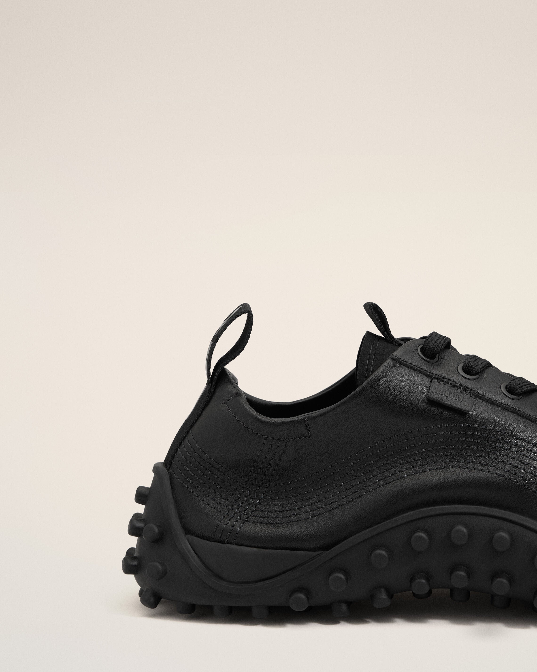 Black Cow Leather Mirage Sneakers - 10