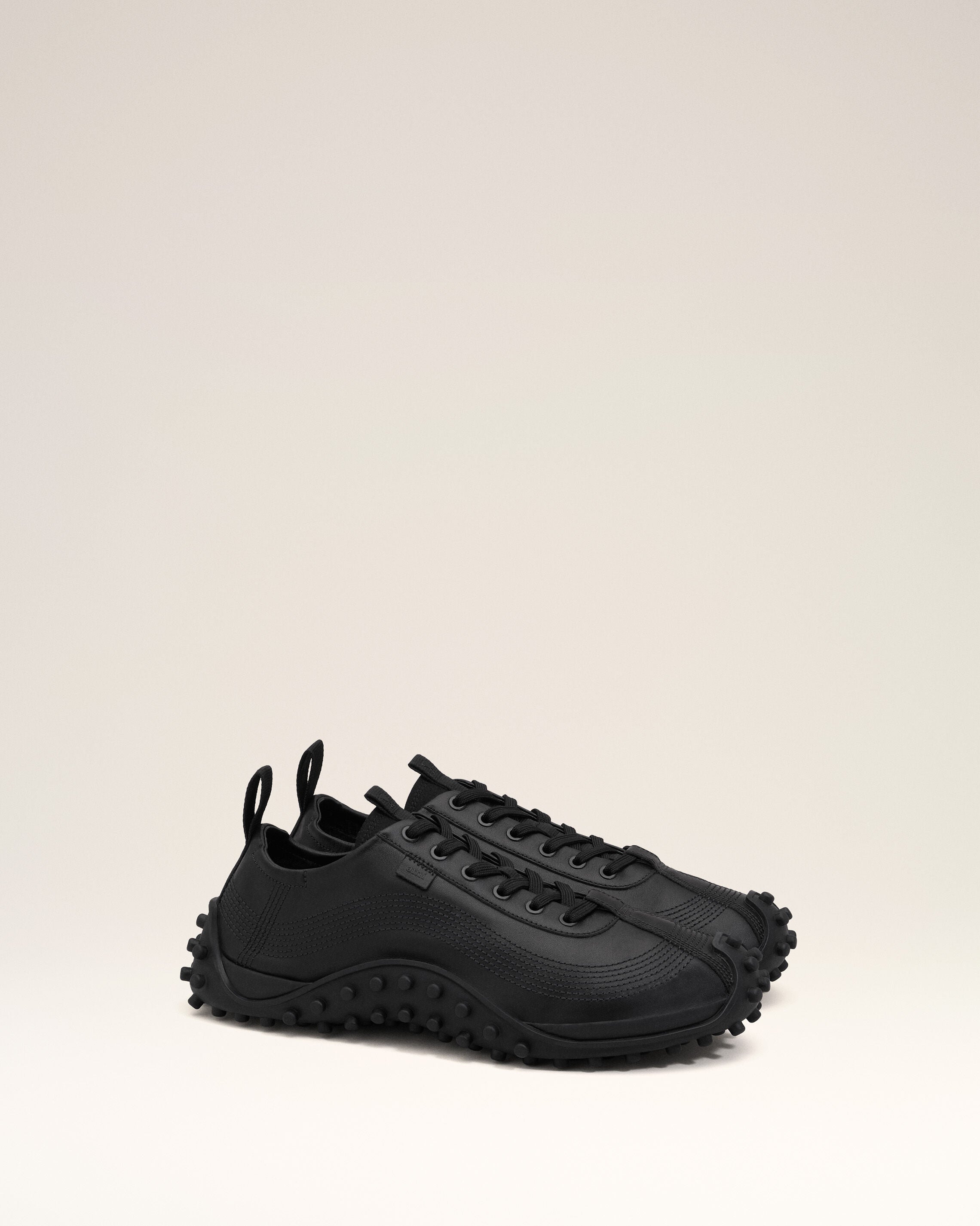 Black Cow Leather Mirage Sneakers - 8