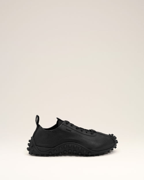                             Black Cow Leather Mirage Sneakers - 3                         - Ami Paris