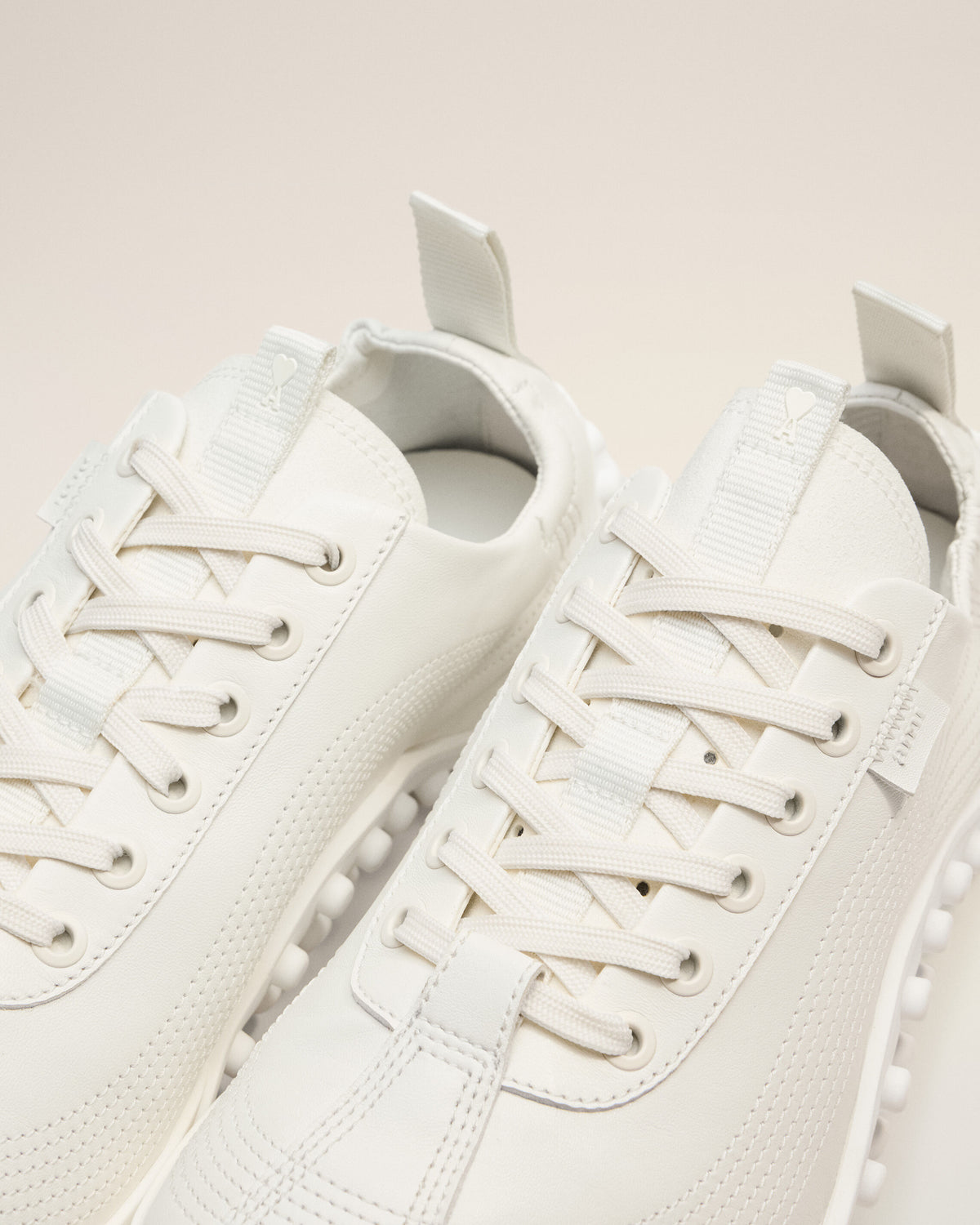 White cow leather Mirage sneakers - 5
