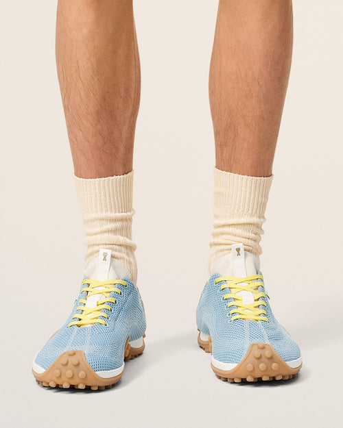 Blue Mesh Mirage Sneakers - 2 - Ami Paris