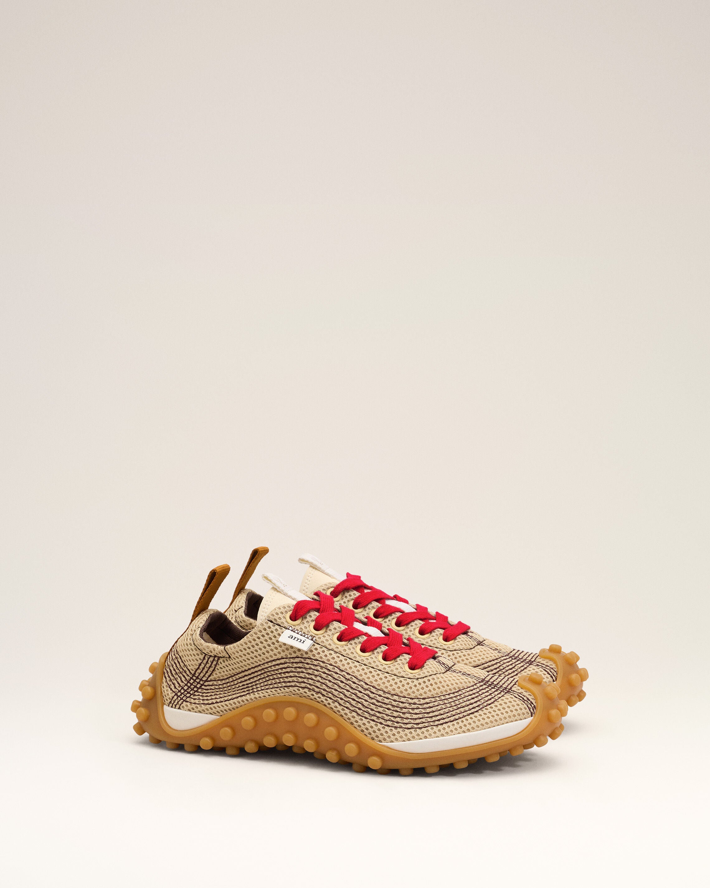 Zapatillas Mirage de malla beige - 3