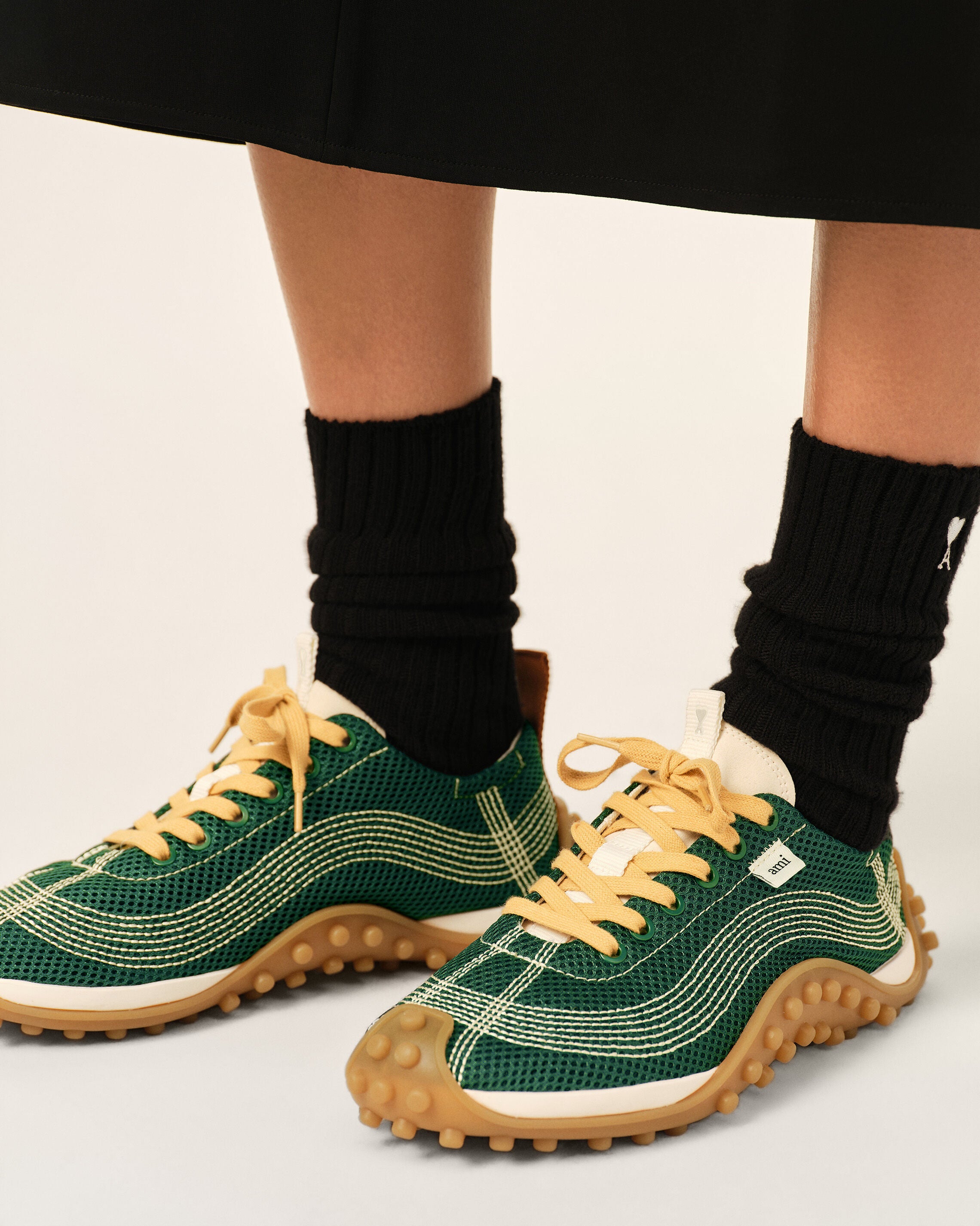 Green mesh Mirage sneakers - 7