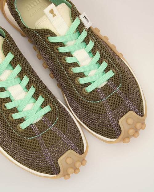 Green Mesh Mirage Sneakers - 10 - Ami Paris