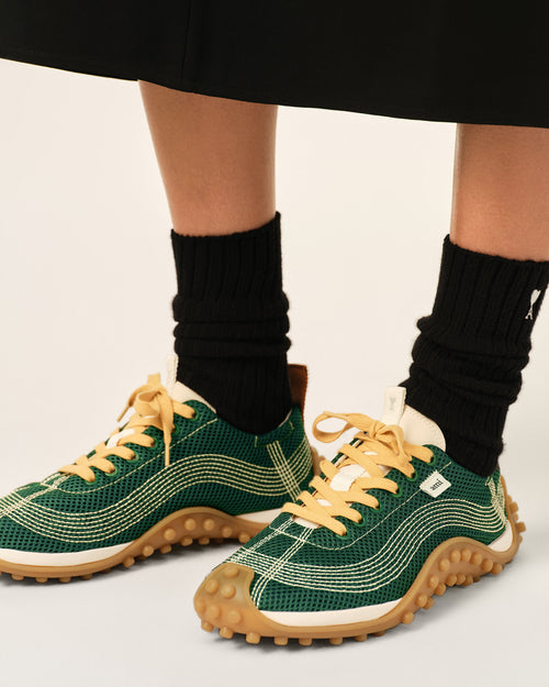 Green mesh Mirage sneakers - 4 - Ami Paris
