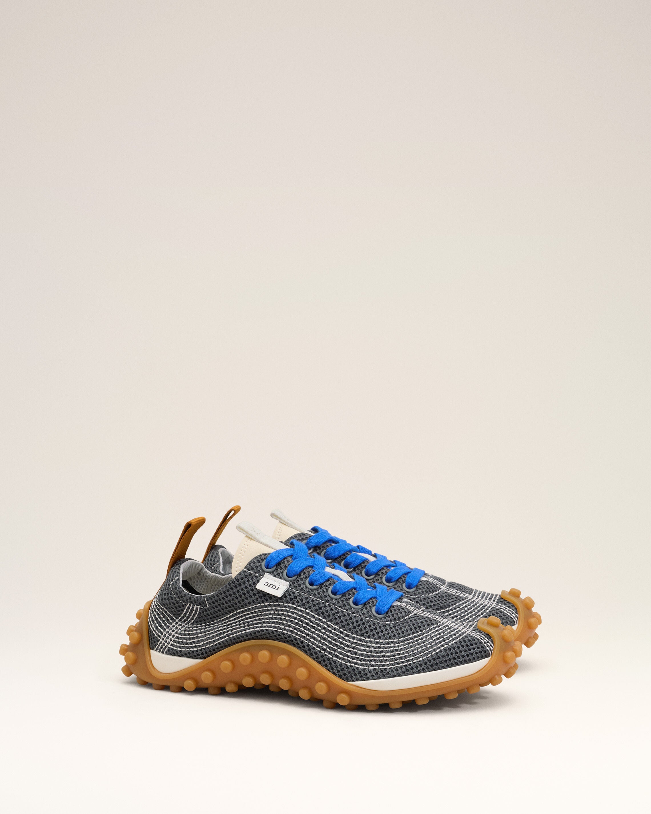 Grey mesh Mirage sneakers - 3