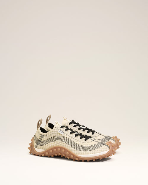 White Mesh Mirage Sneakers - Man - 3 - AMI Paris - Ami Paris