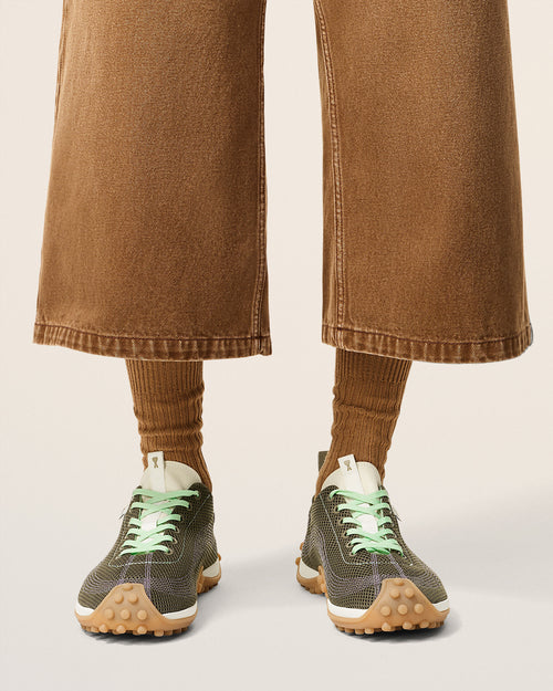 Green Mesh Mirage Sneakers - 1 - Ami Paris