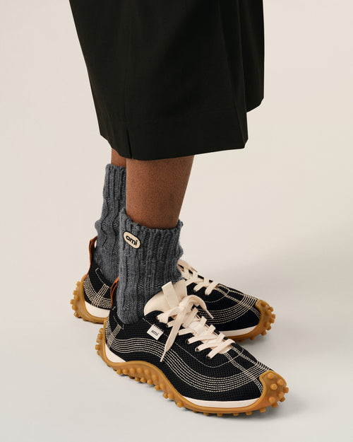 Black mesh Mirage sneakers - 2 - Ami Paris