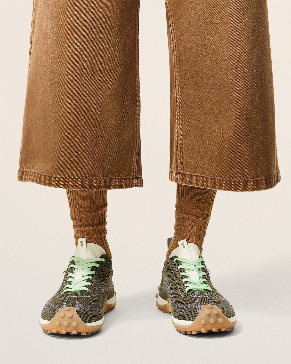 Green Mesh Mirage Sneakers - 2