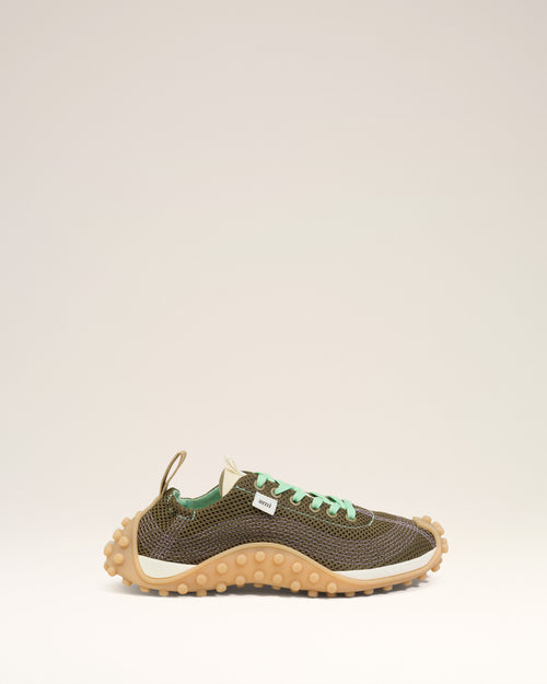Green Mesh Mirage Sneakers - BRONZE - Ami Paris