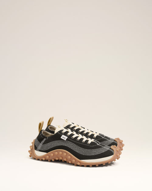Black Mesh Mirage Sneakers - 3 - Ami Paris