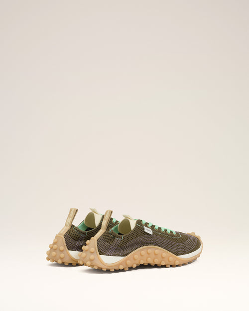 Green Mesh Mirage Sneakers - 9 - Ami Paris