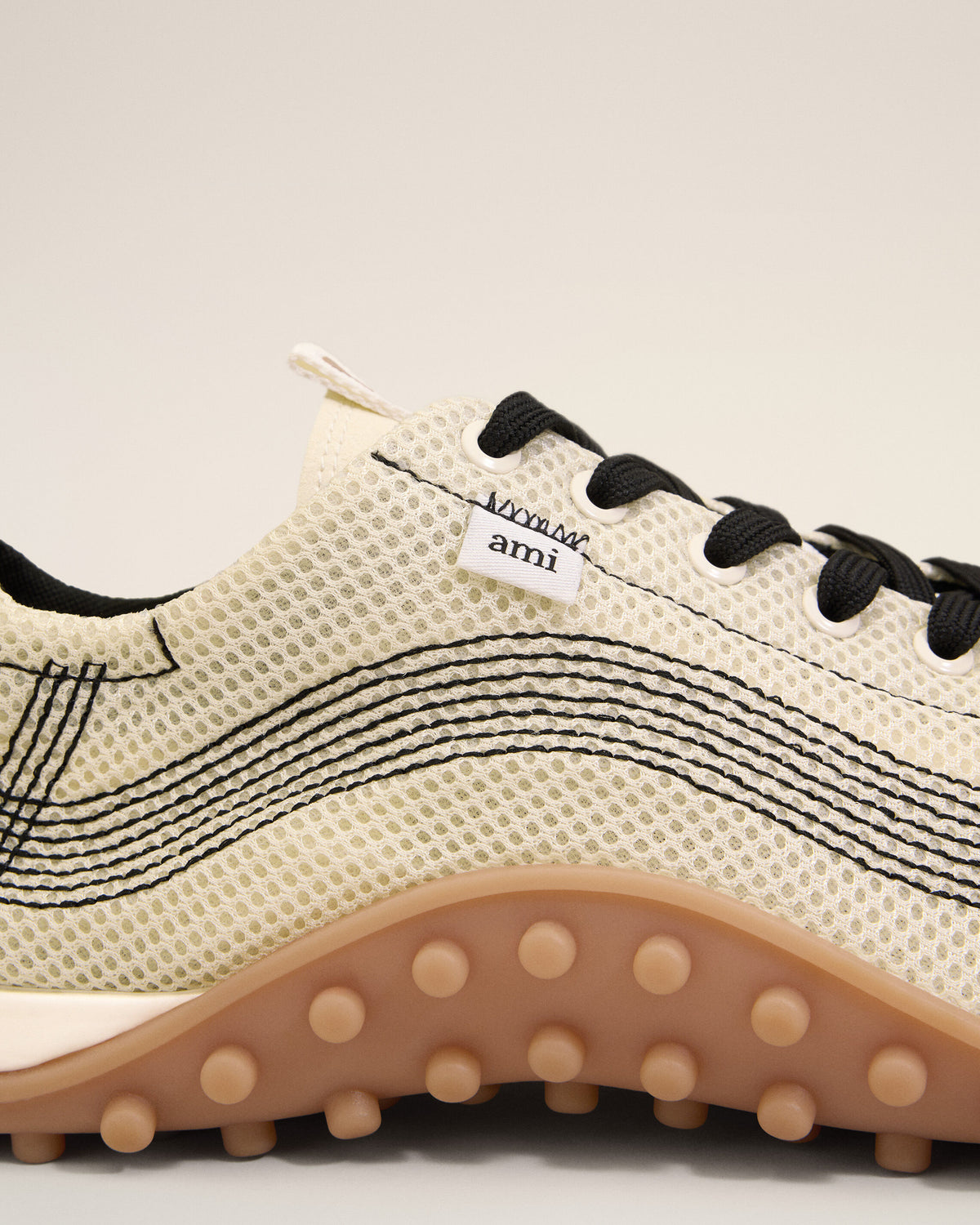 White Mesh Mirage Sneakers - 11