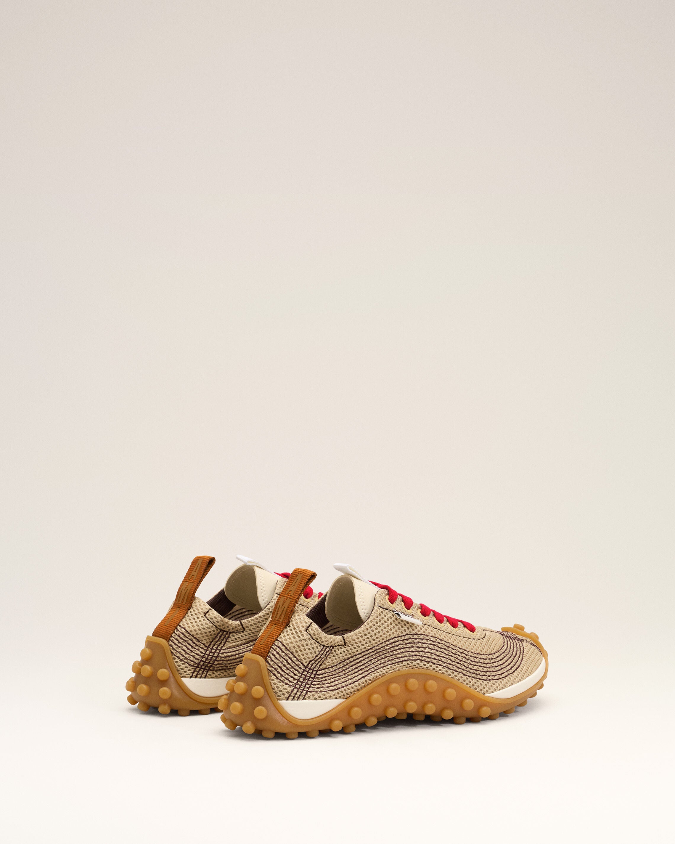 Zapatillas Mirage de malla beige - 4