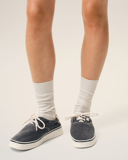                                     Blue Cotton Tennis Sneakers - 3                                 - Ami Paris