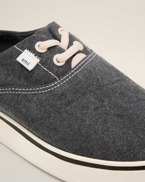 Blue Cotton Tennis Sneakers - Man - 5 - AMI Paris - Ami Paris