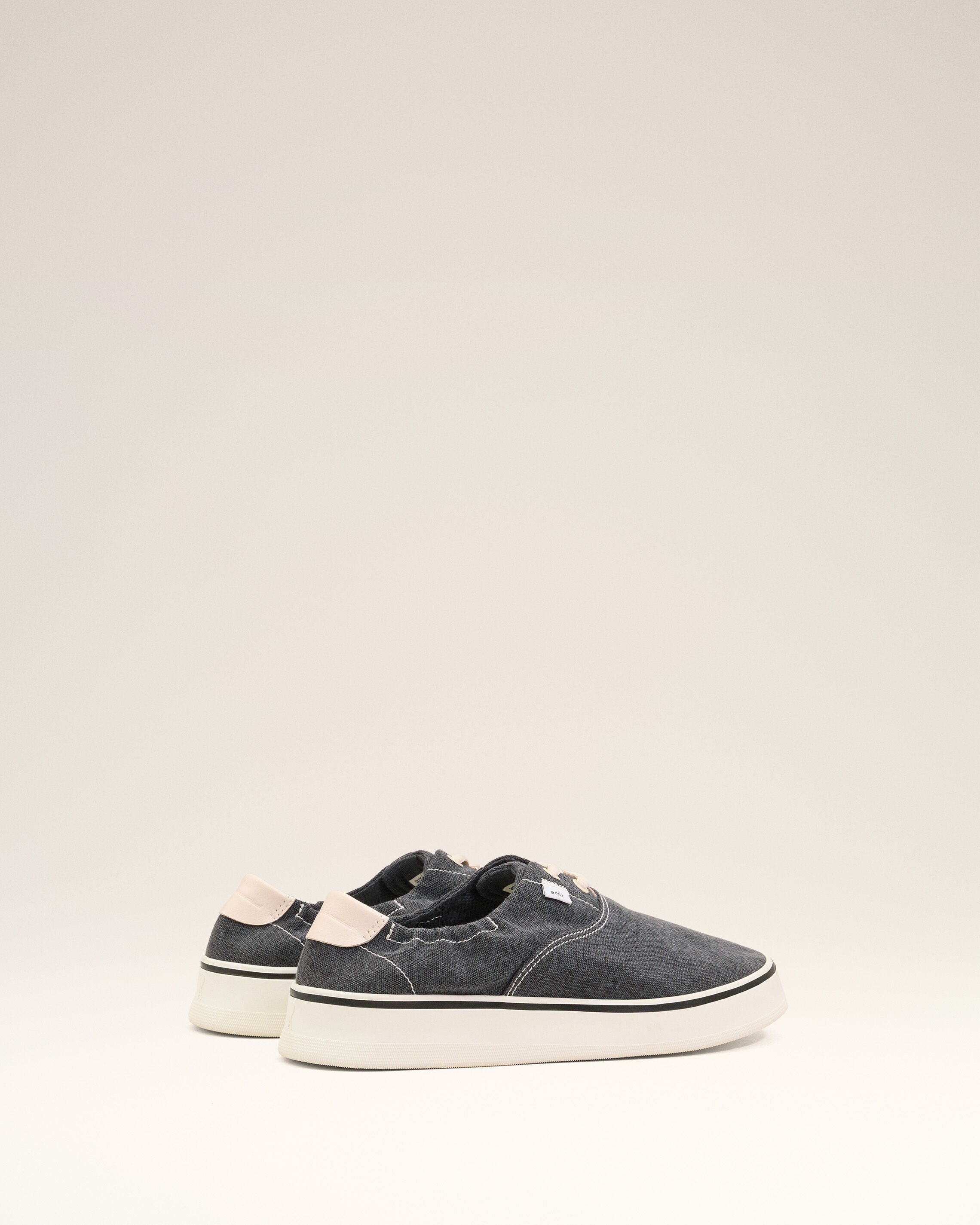 Blue Cotton Tennis Sneakers - 4