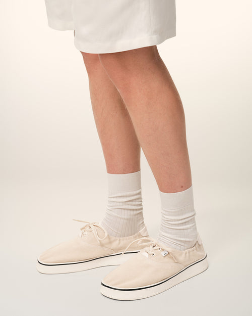 White Cotton Tennis Sneakers - 2 - Ami Paris