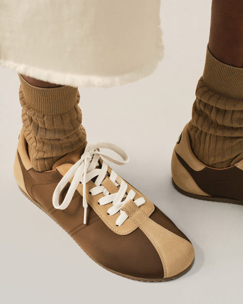 Zapatillas Soft de nailon marrón - Hombre - 2 - AMI Paris - Ami Paris
