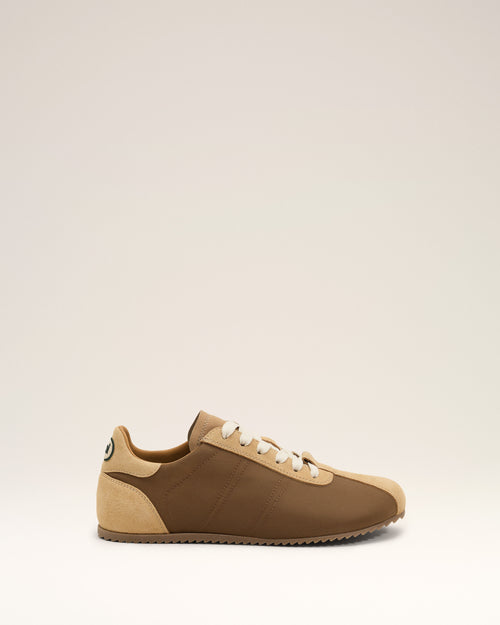 Zapatillas Soft de nailon marrón - Hombre - 1 - AMI Paris - Ami Paris