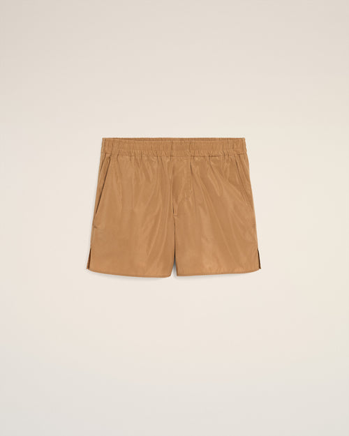                                 Brown Taffetas Short - 3                             - Ami Paris