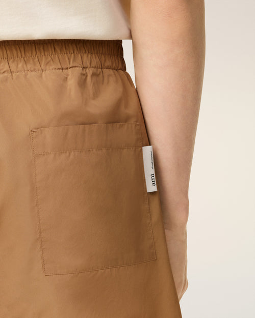 Brown Taffetas Short - 5 - Ami Paris