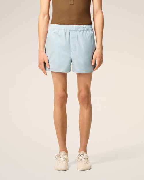 Blue Taffetas Short - 3 - Ami Paris