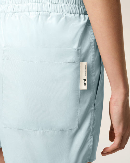 Blue Taffetas Short - 11 - Ami Paris