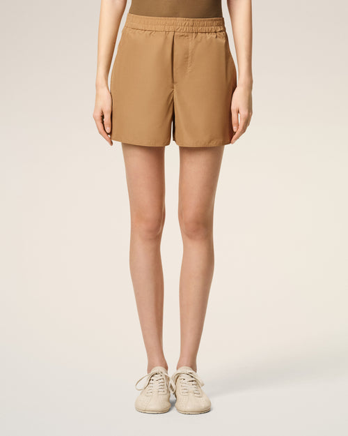 Brown Taffetas Short - 9 - Ami Paris