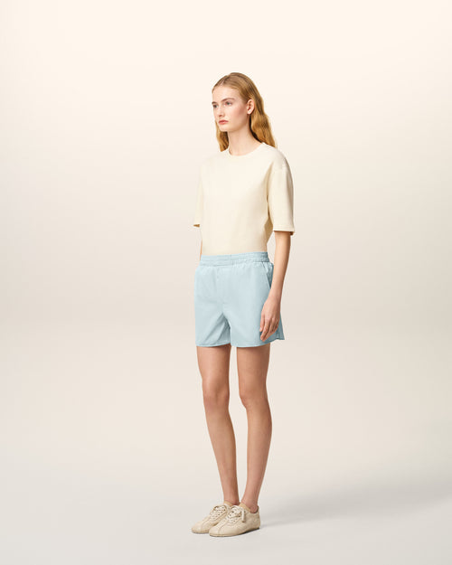 Blue Taffetas Short - 12 - Ami Paris