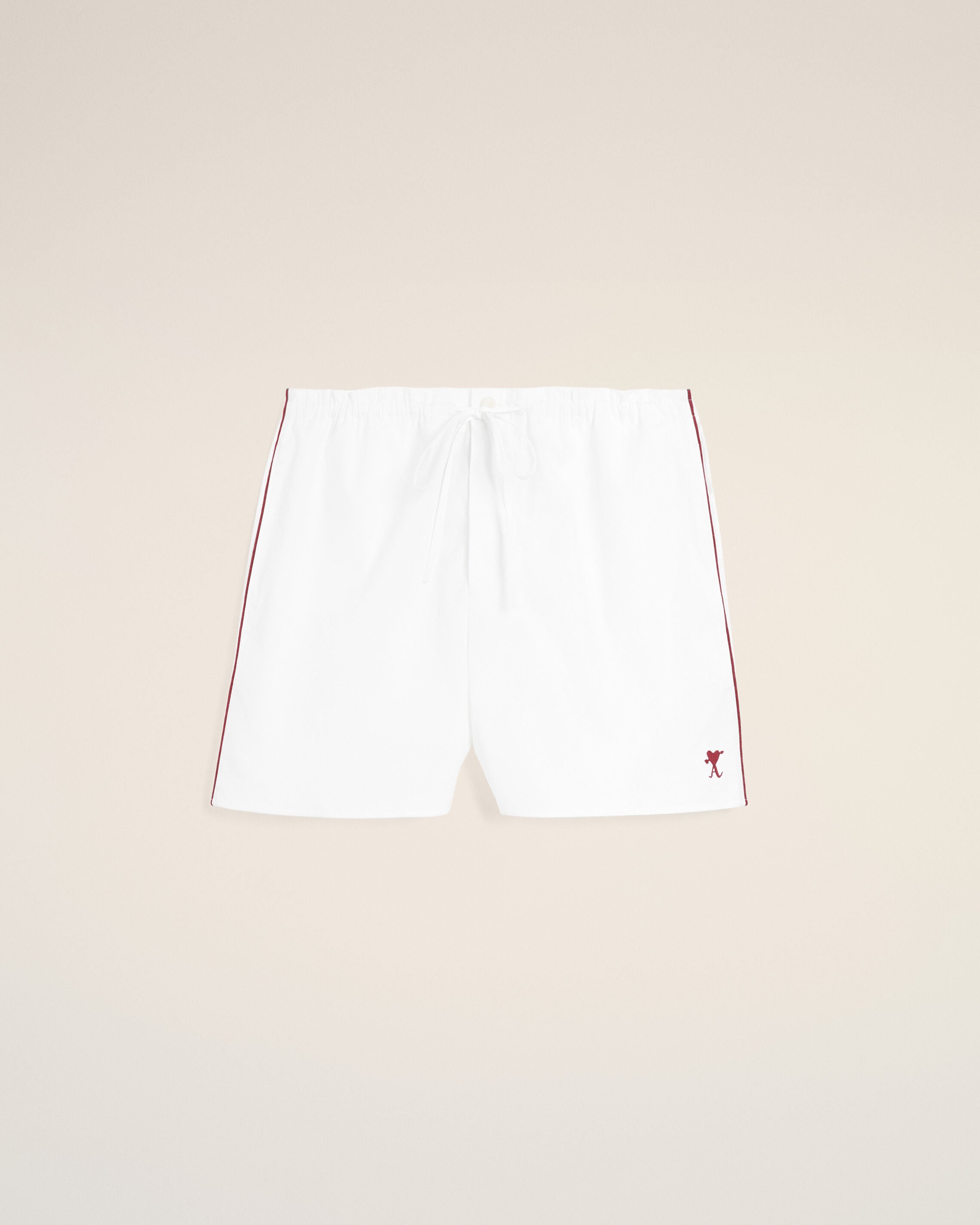 White cotton shorts with Ami de Coeur arrow - 7