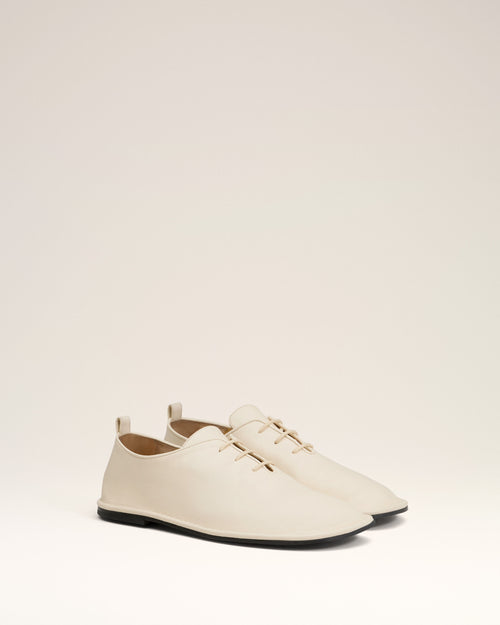 Chaussures One Cut Beiges En Cuir - Homme - 3 - AMI Paris - Ami Paris