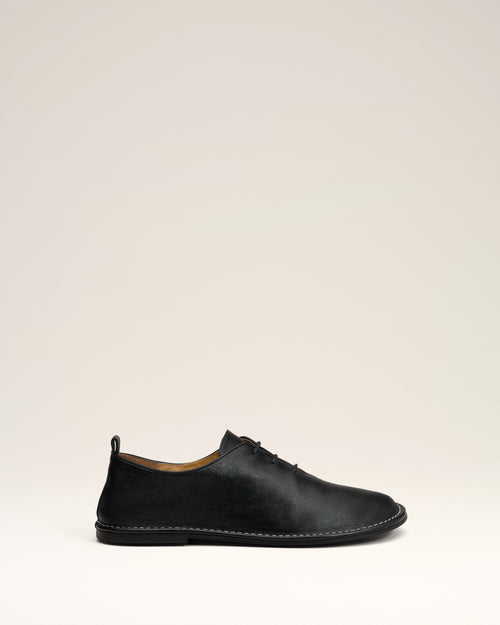 Chaussures One Cut Noires En Cuir - NOIR - Ami Paris