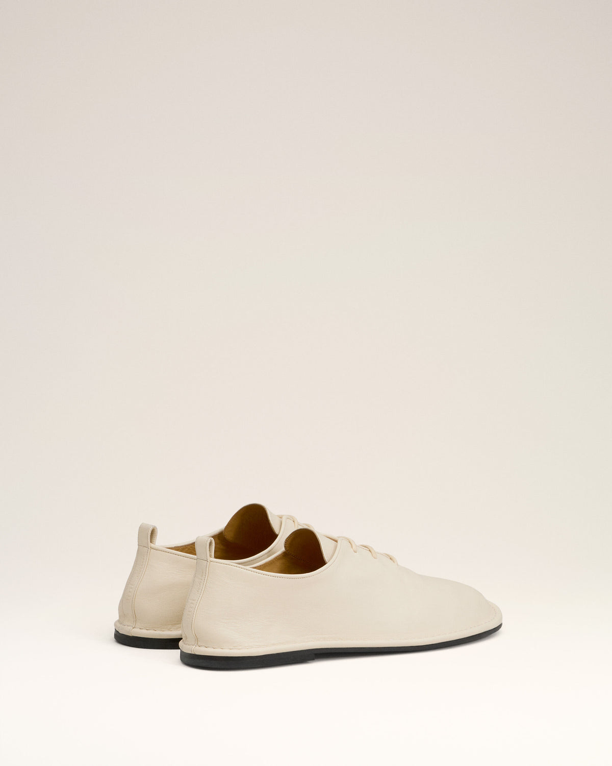 Chaussures One Cut Beiges En Cuir - 9