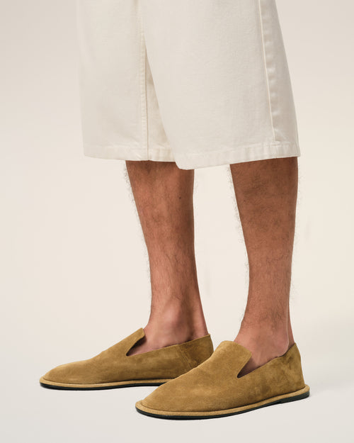 Brown Cow Leather Midi Slippers - 1 - Ami Paris