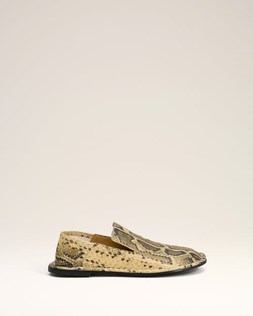 Slippers Midi Beige En Cuir - Homme - 1 - AMI Paris - Ami Paris