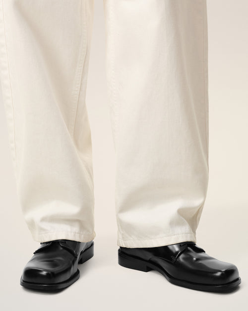                                 Black Cow Leather Derbies Shoes - 3                             - Ami Paris