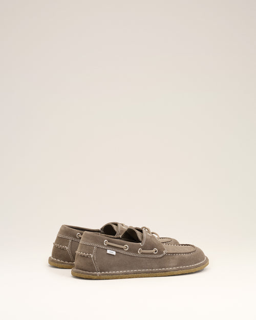 Grey Cow Leather Boat Shoes - Woman - 10 - AMI Paris - Ami Paris