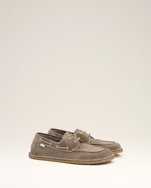 Grey Cow Leather Boat Shoes - Man - 3 - AMI Paris - Ami Paris